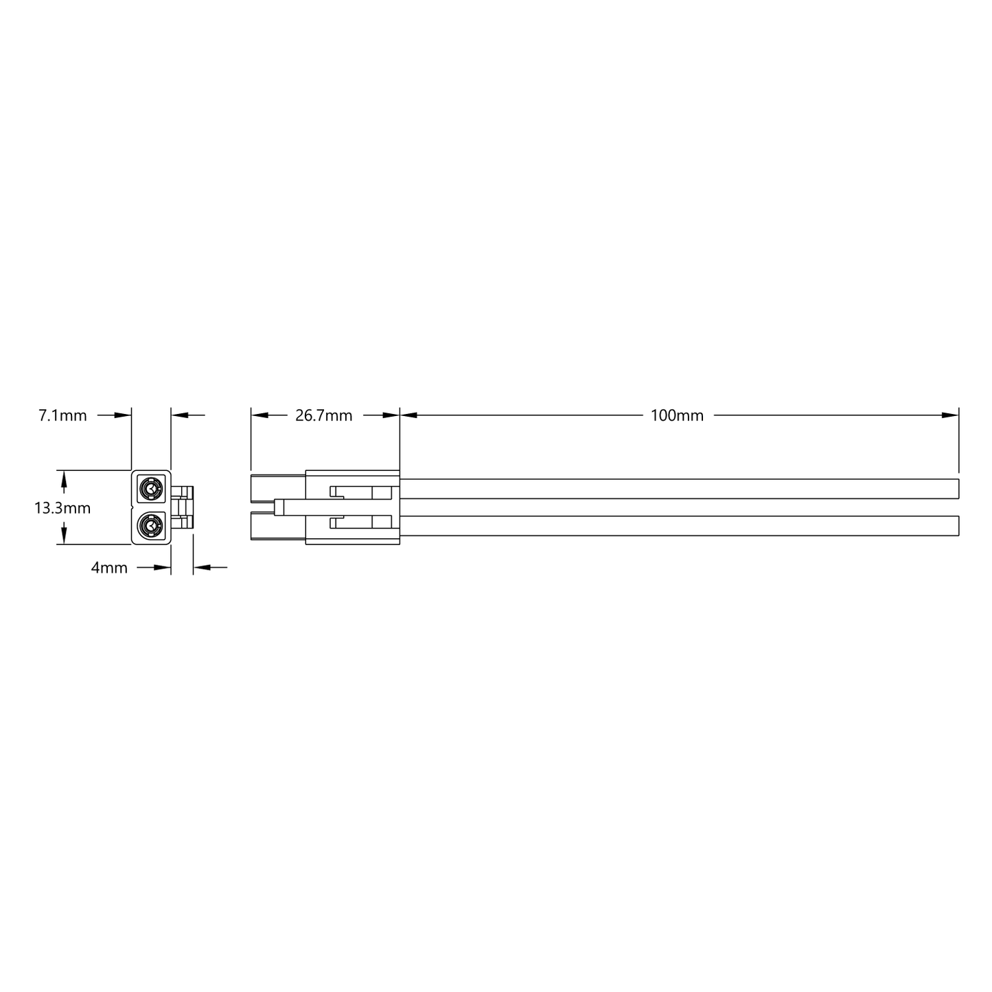 Tamiya Lead (MH-FC, 100mm Length)