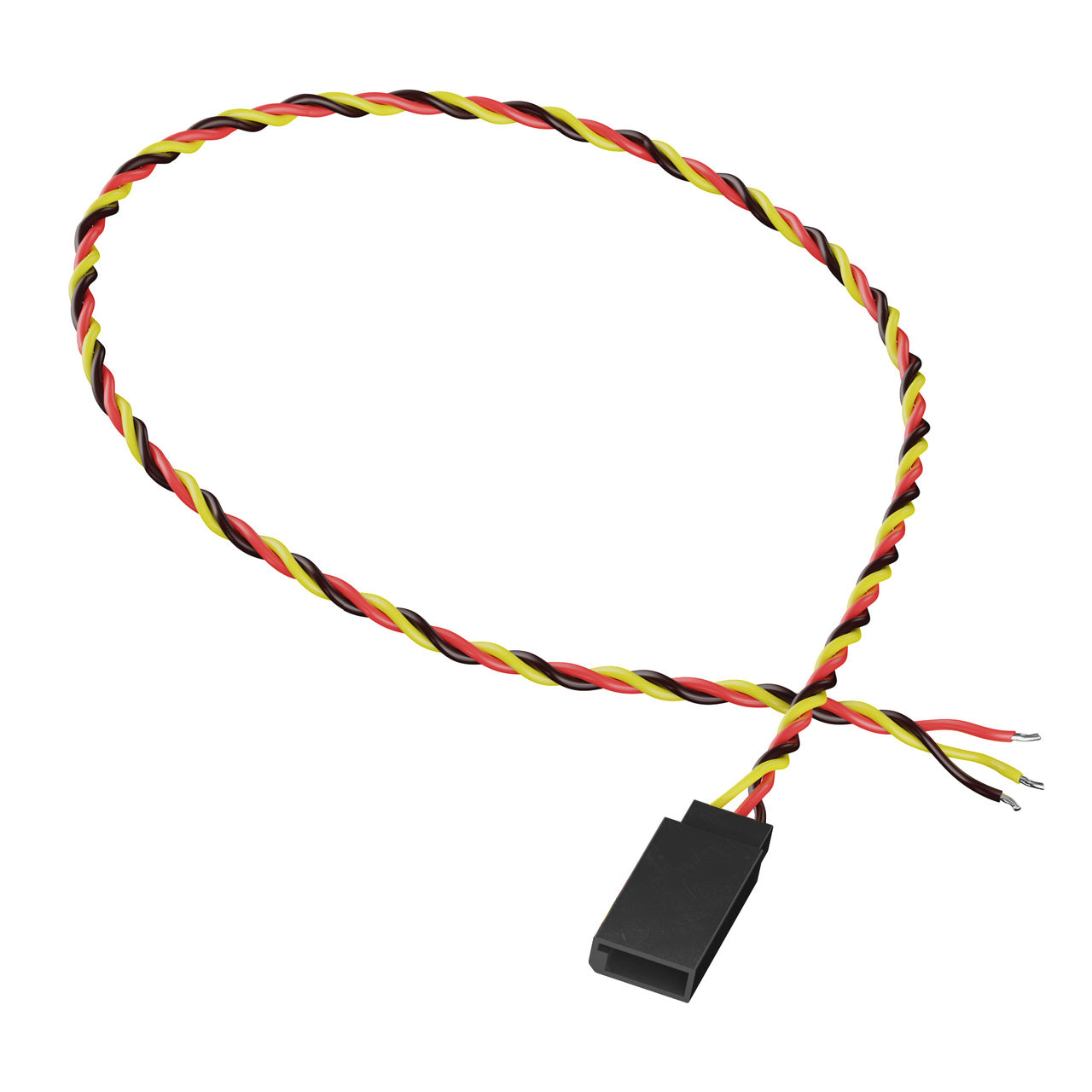 3800-0018-0300 - 3-Pos TJC8 Servo Lead (FH-MC, 300mm Length) - 2 Pack