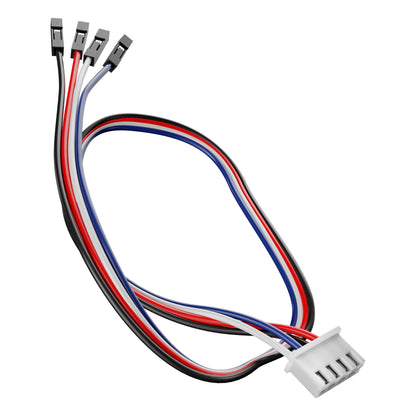 Encoder Breakout Cable (4-Pos JST XH [MH-FC] to 4 x 1-Pos TJC8 [MH-FC], 300mm Length)