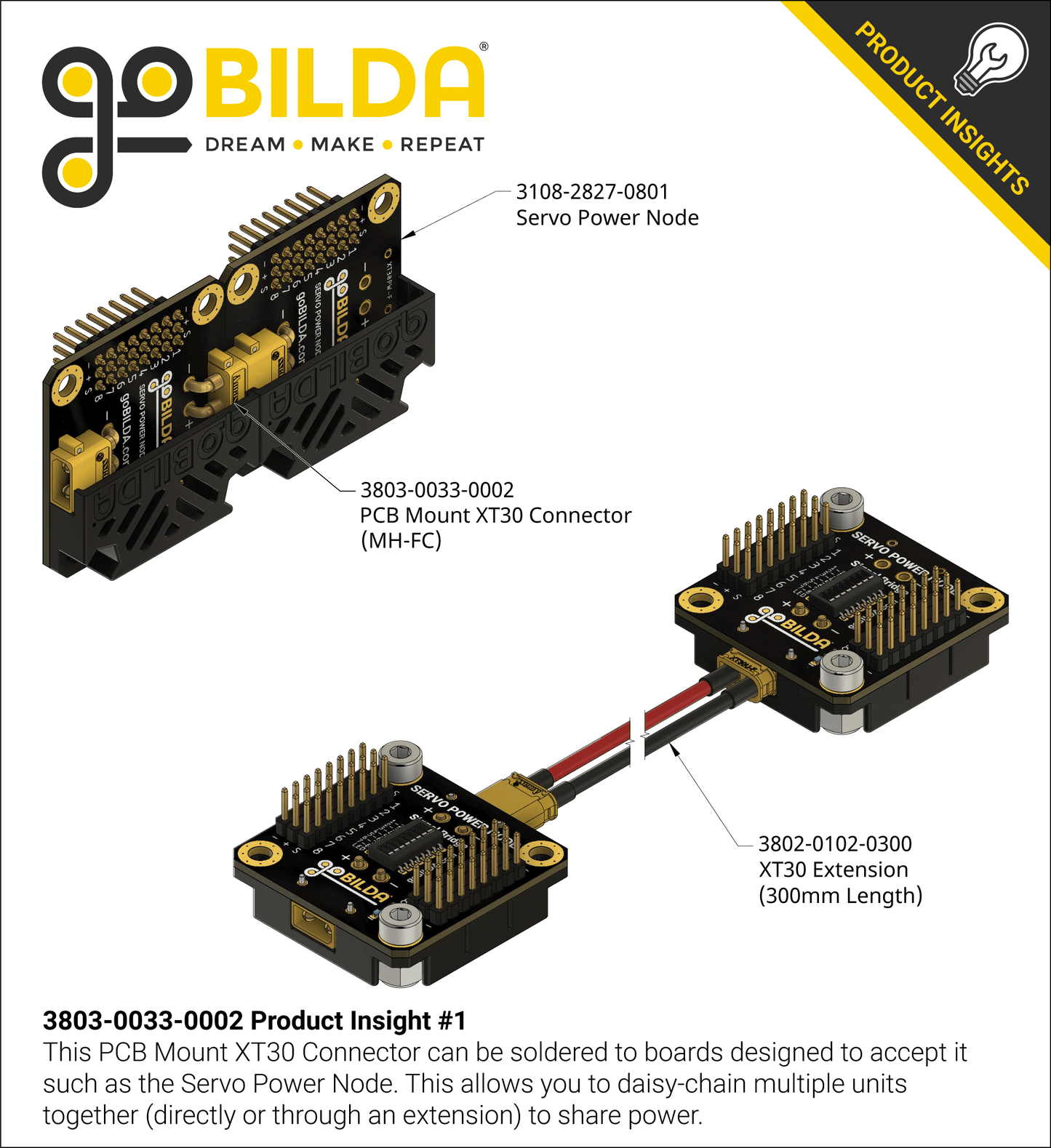 Right Angle PCB Mount XT30 Connector (MH-FC) - 2 Pack