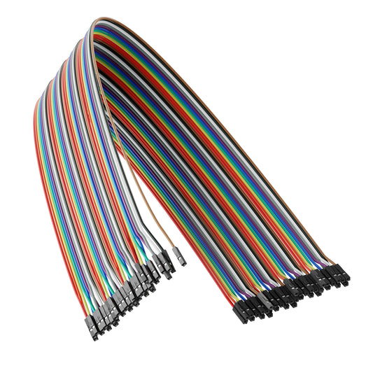 3804-1919-0050 - Male to Male Jumper Wire (Multicolor, 10cm Length) - 40 Pack
