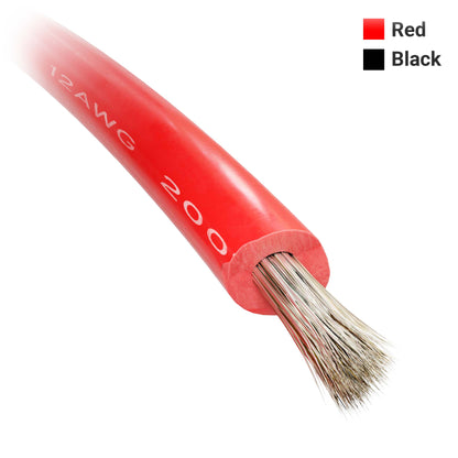 12AWG Premium Silicone-Jacket Wire  (3M Length)