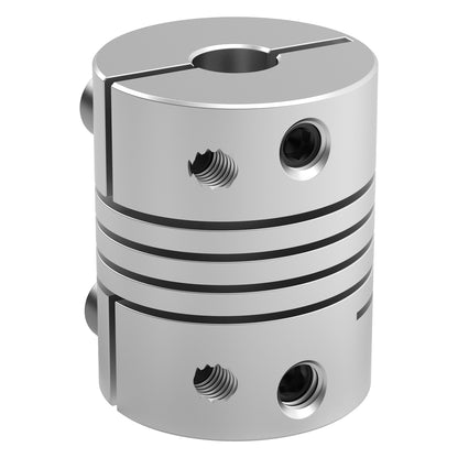 4002 Series Flexible Clamping Shaft Coupler (5mm Round Bore to 6mm Round Bore)