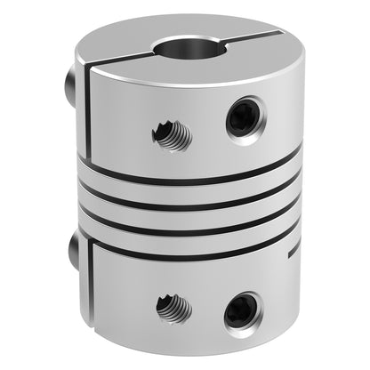 4002 Series Flexible Clamping Shaft Coupler (6mm Round Bore to 0.250" Round Bore)