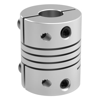 4002 Series Flexible Clamping Shaft Coupler (8mm Round Bore to 0.250" Round Bore)