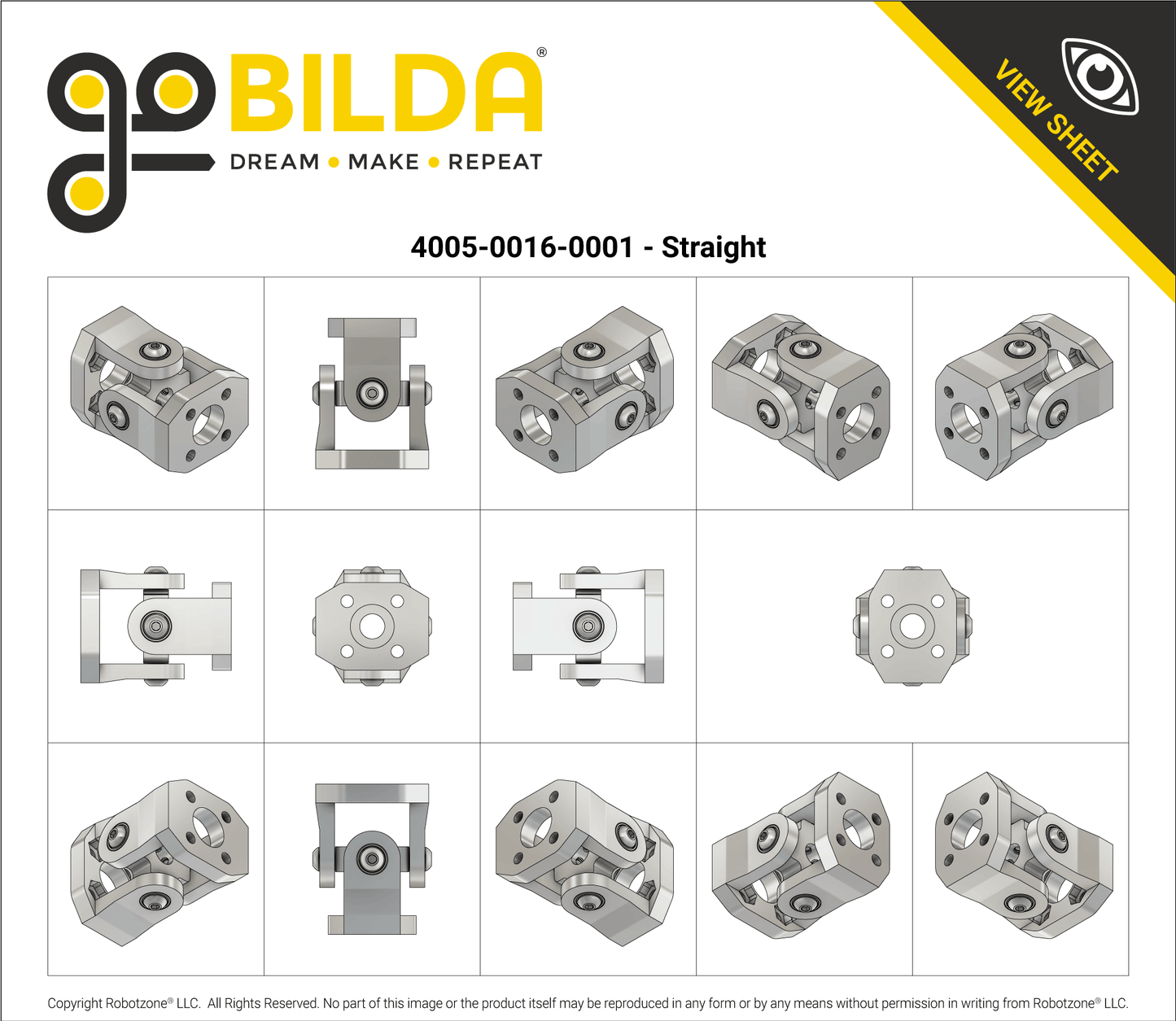 4005 Series Pattern Mount Universal Joint (16-1)