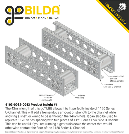 4103 Series goTUBE (43mm Length)