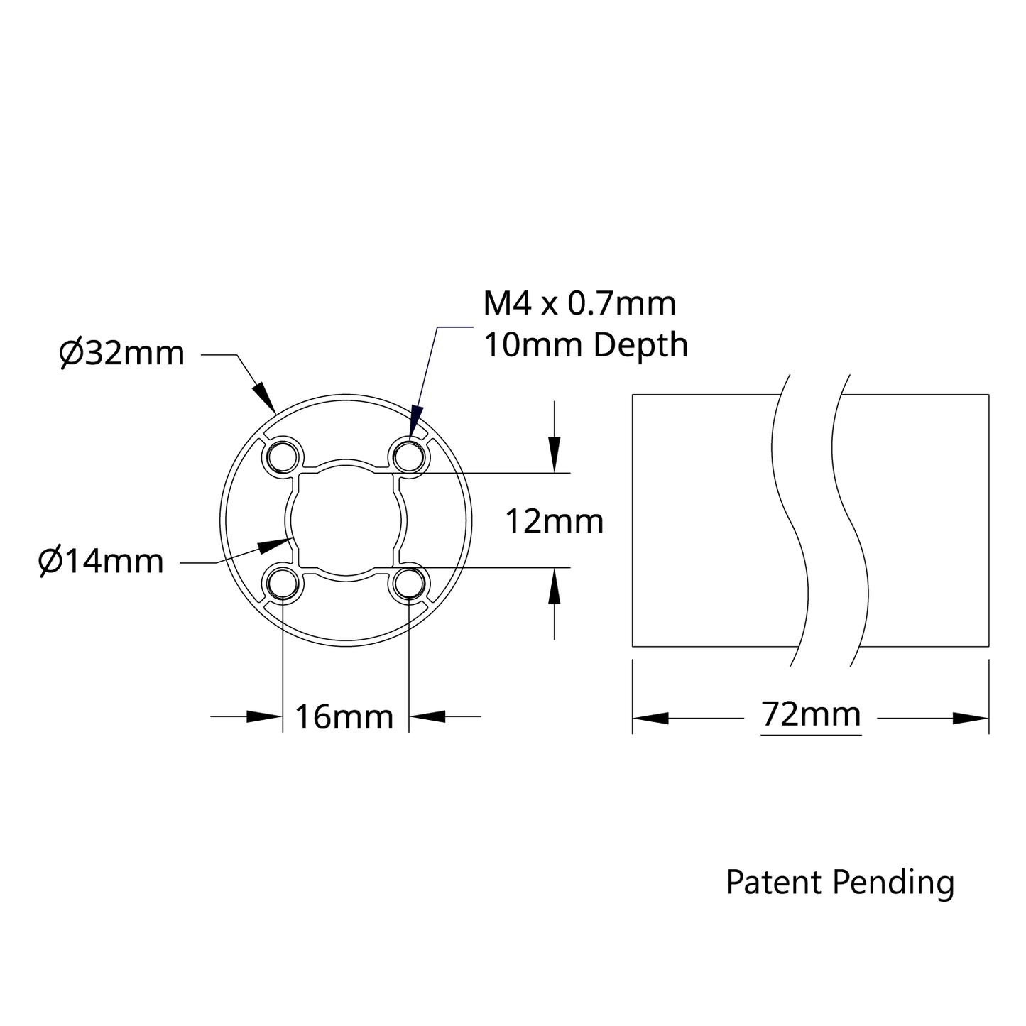 4103 Series goTUBE (72mm Length)