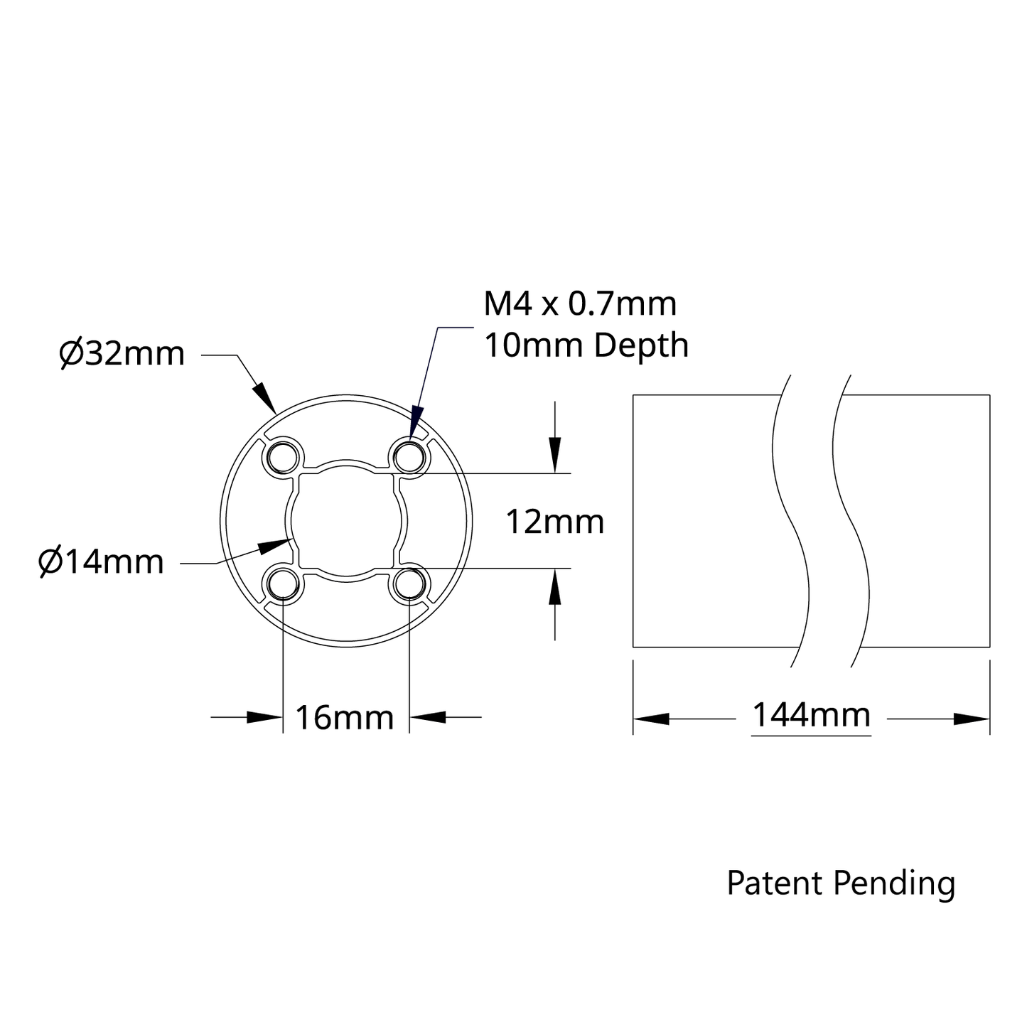 4103 Series goTUBE (144mm Length)