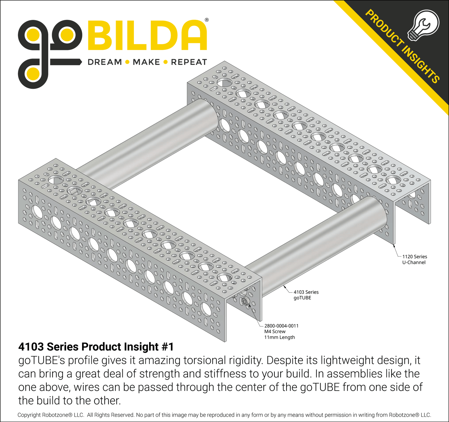 4103 Series goTUBE (528mm Length)