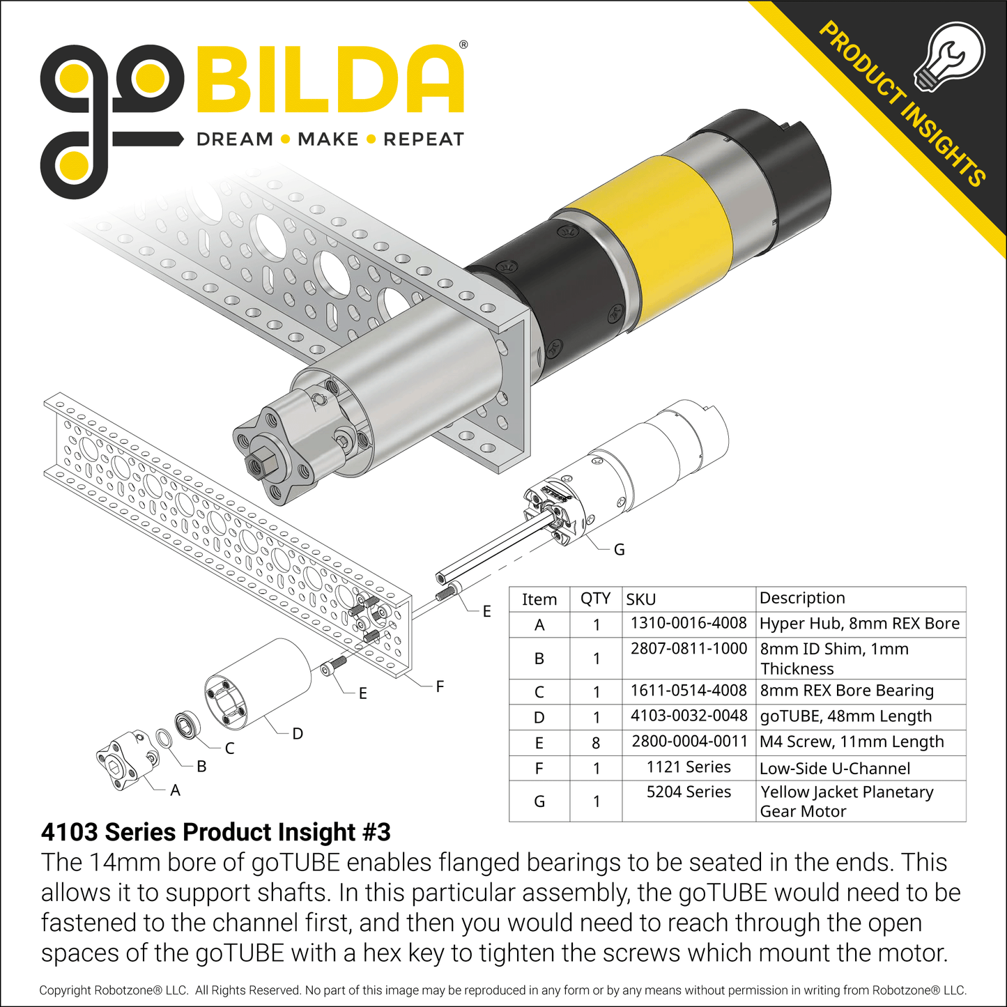 4103 Series goTUBE (336mm Length)