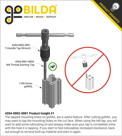 Sliding T-Handle Tap Wrench