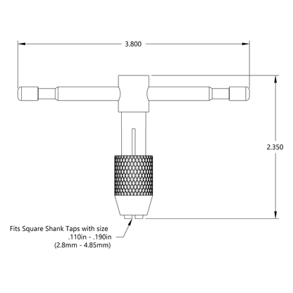 Sliding T-Handle Tap Wrench