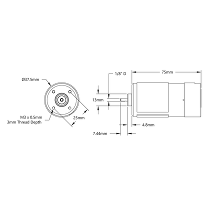 Modern Robotics 12VDC Motor