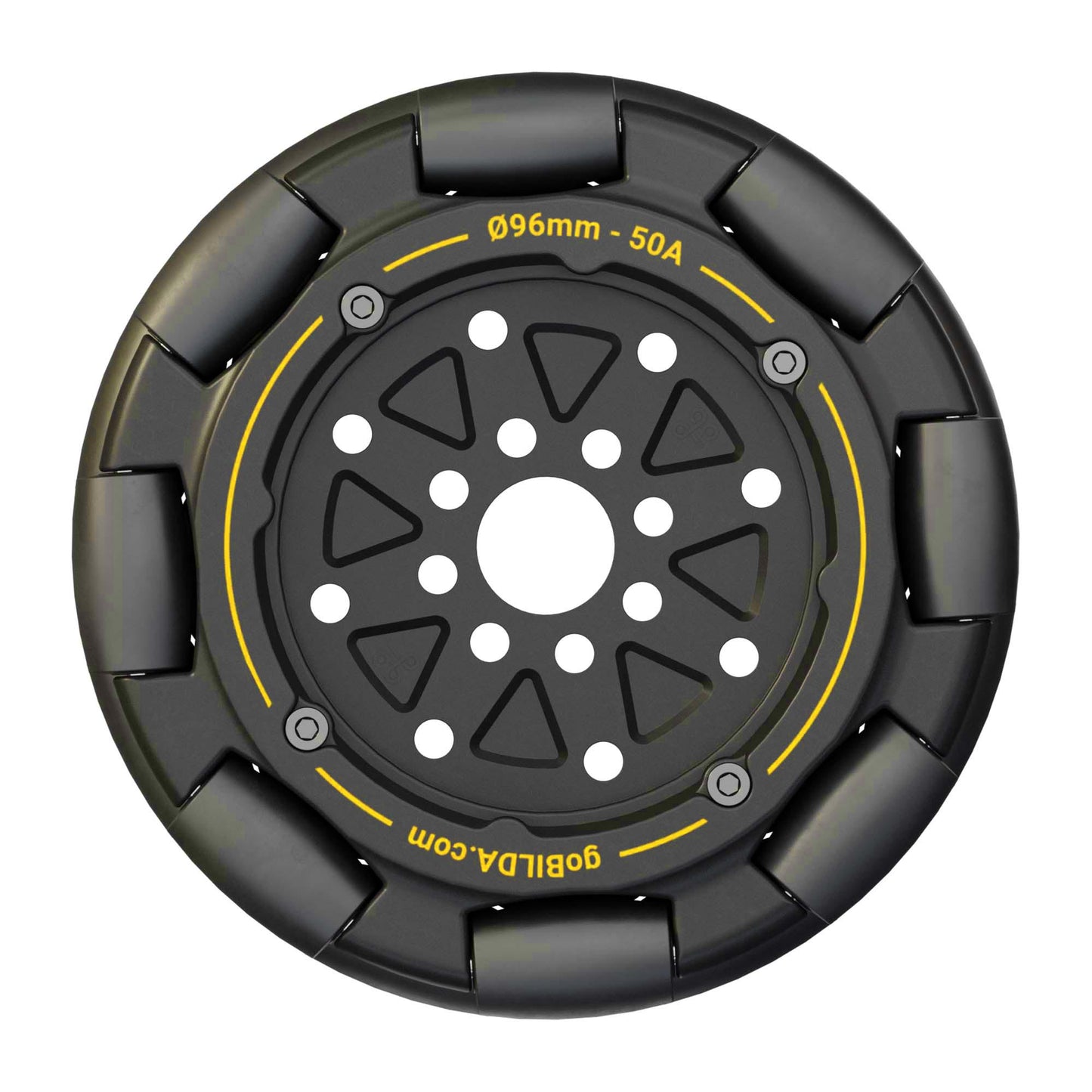 96mm Omni Wheel (14mm Bore, 50A Durometer)