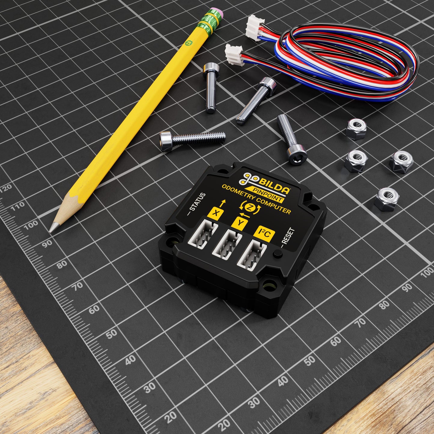 Pinpoint Odometry Computer (IMU Sensor Fusion for 2 Wheel Odometry)