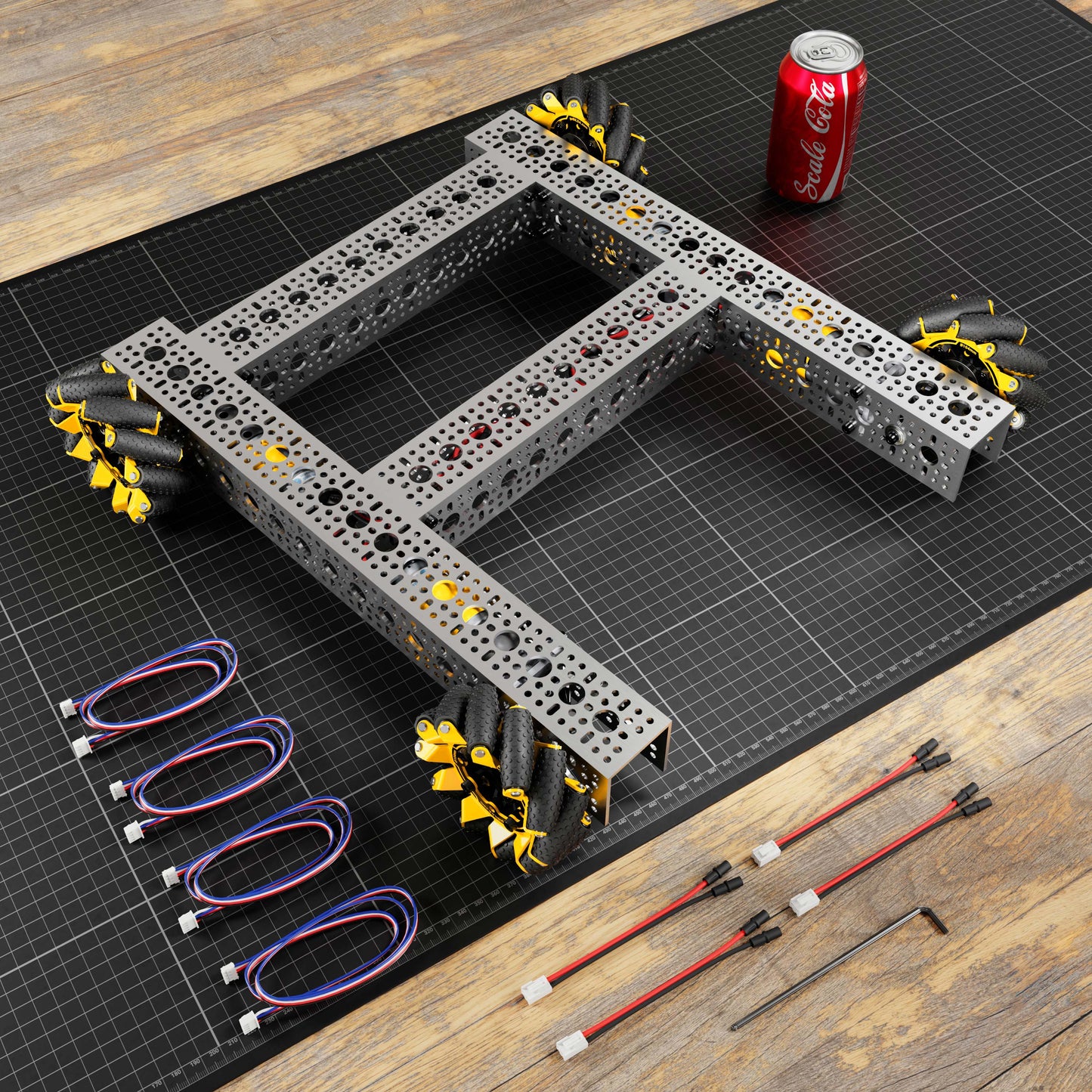 Strafer® Chassis Kit (104mm GripForce™ Mecanum Wheels)