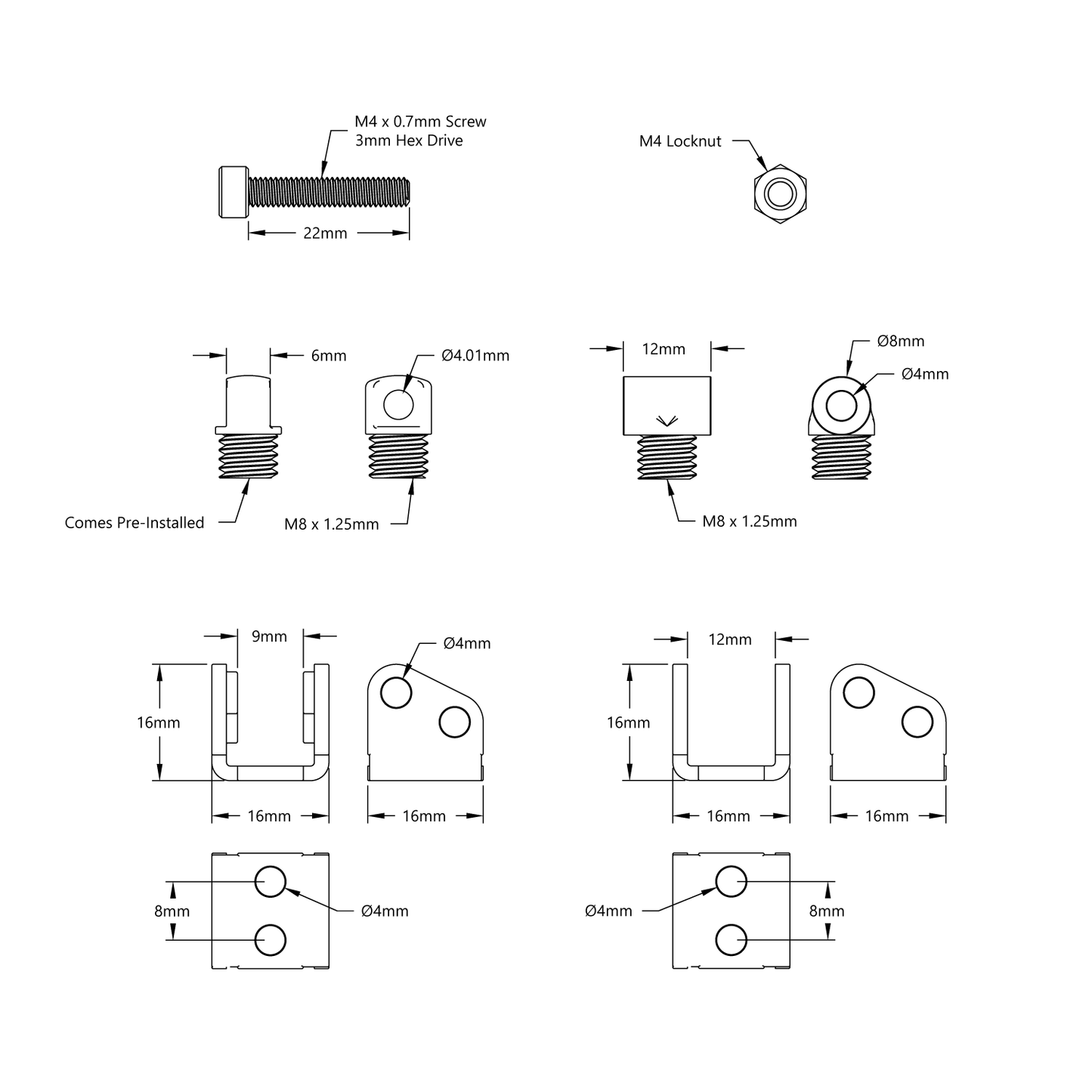 Hitec Linear Servo (30mm Stroke, 16.1mm/sec, 5.2kg Thrust)