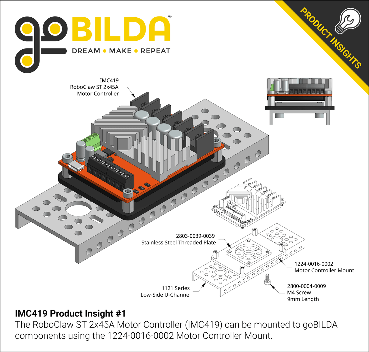 RoboClaw ST 2x45A Motor Controller