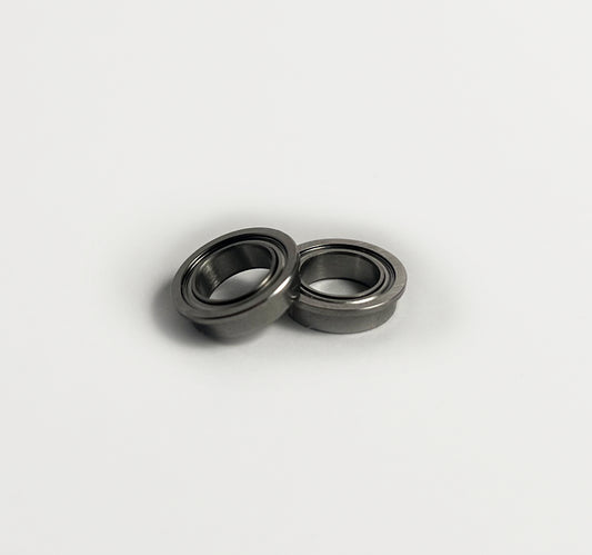 8mm ID x 12mm OD x 3.5mm Flanged Round Bearing - 2 Pack