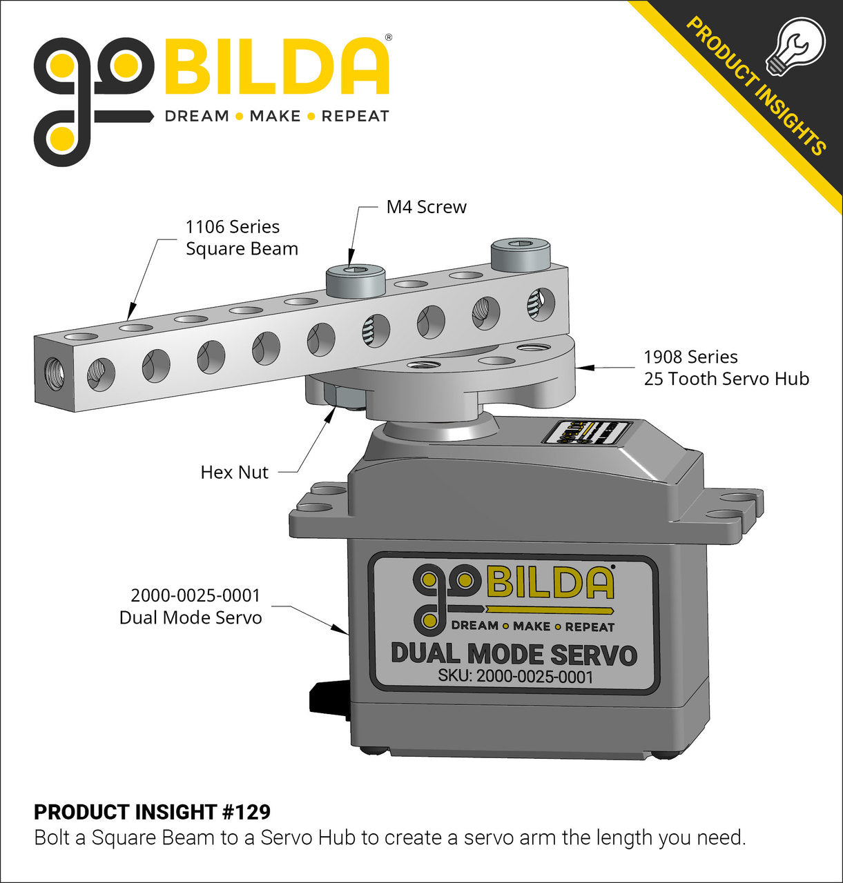 1106 Series Square Beam (29 Hole, 232mm Length)