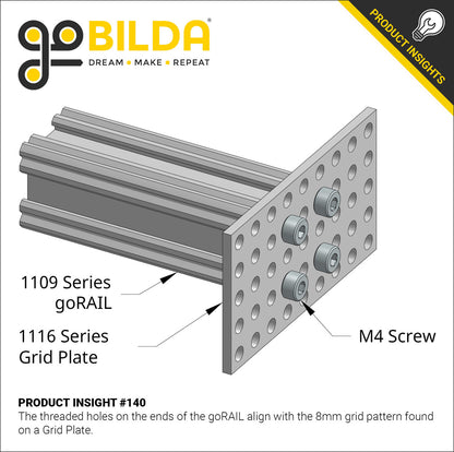 1116 Series Grid Plate (29 x 53 Hole, 232 x 424mm)