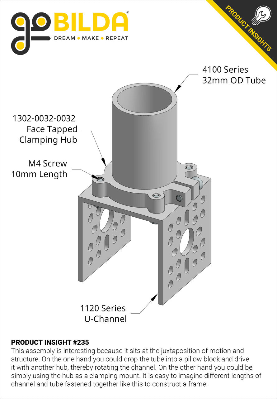 1302 Series Clamping Hub (32mm Bore)