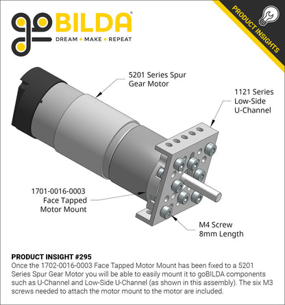 1701 Series Face Tapped Motor Mount (16-3)