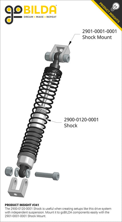 2900 Series Shock (120-1) - 2 Pack