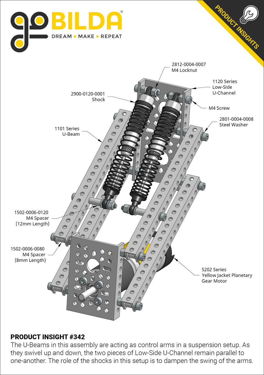 2900 Series Shock (120-1) - 2 Pack