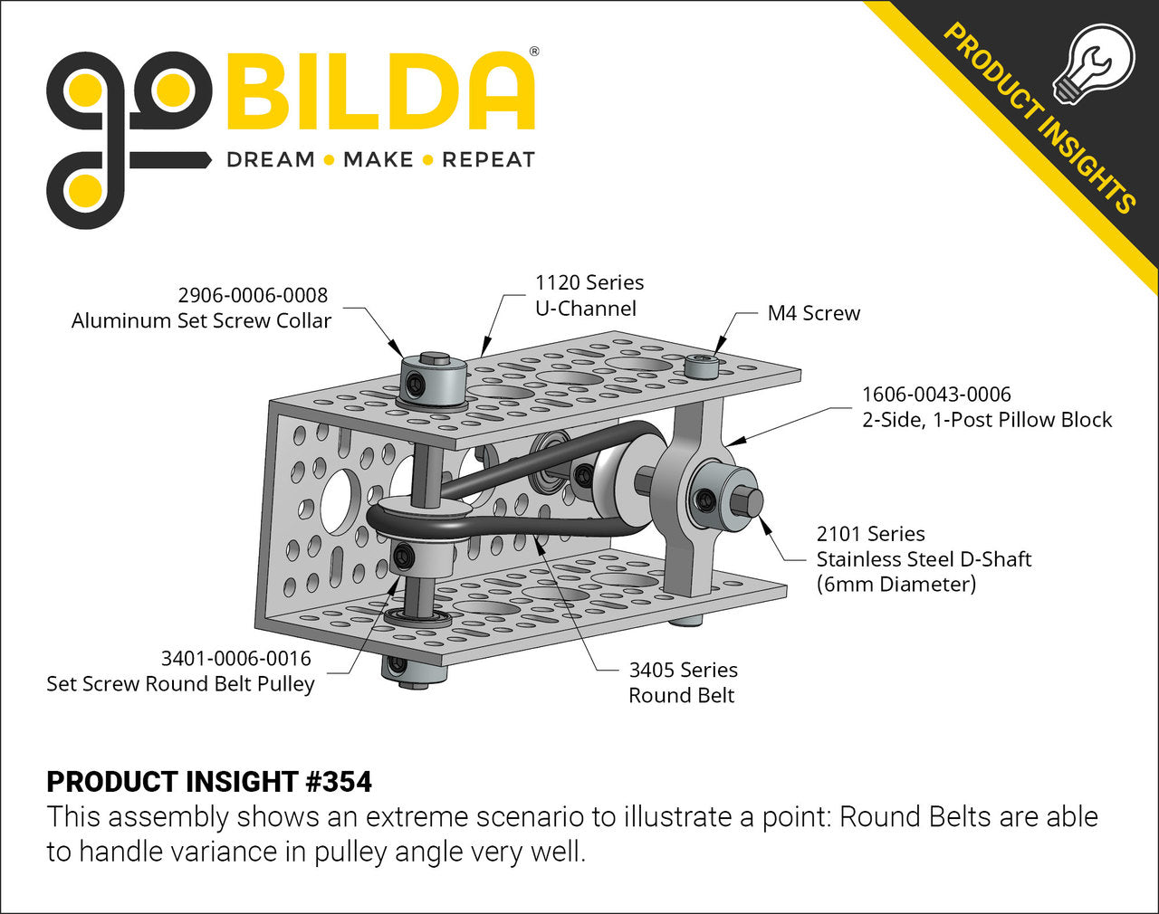 3405 Series Round Belt (5mm Cord Diameter, 494mm Circumference)