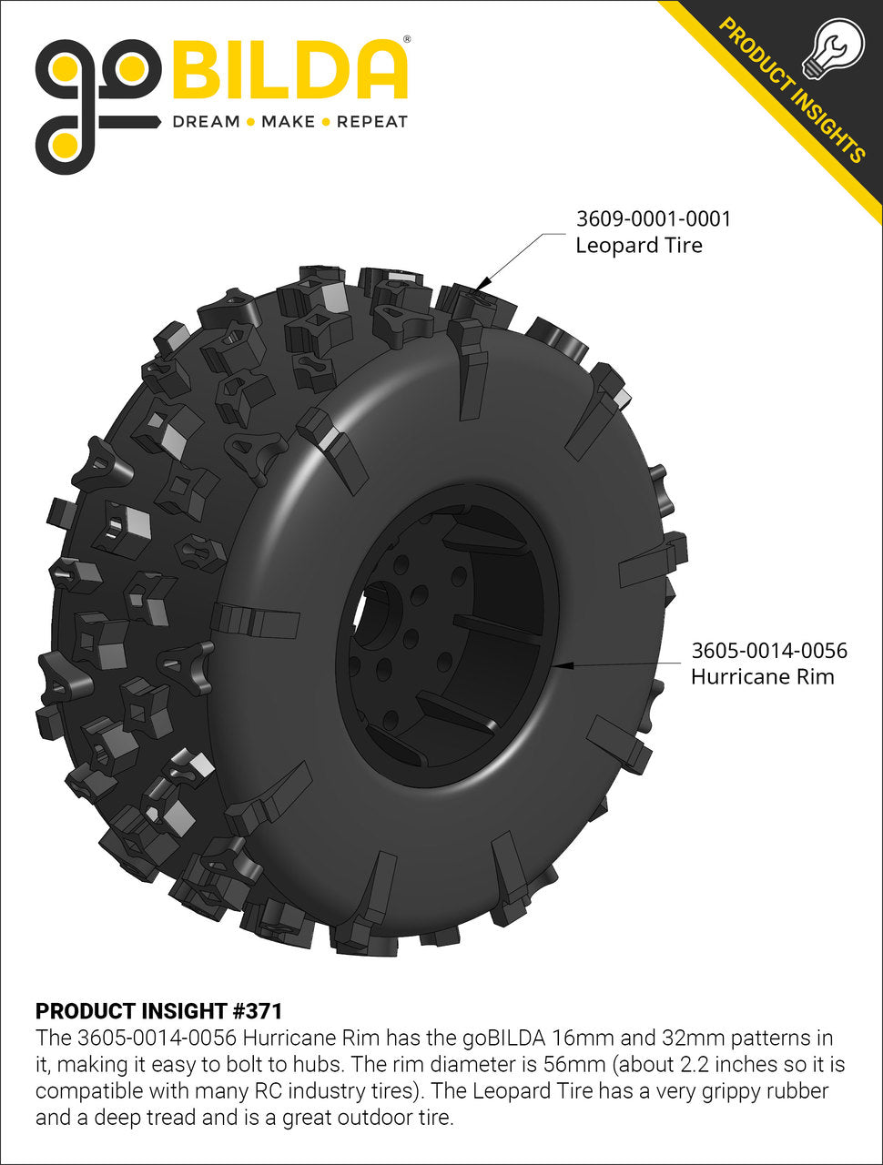 3609 Series Leopard Tire - 2 Pack