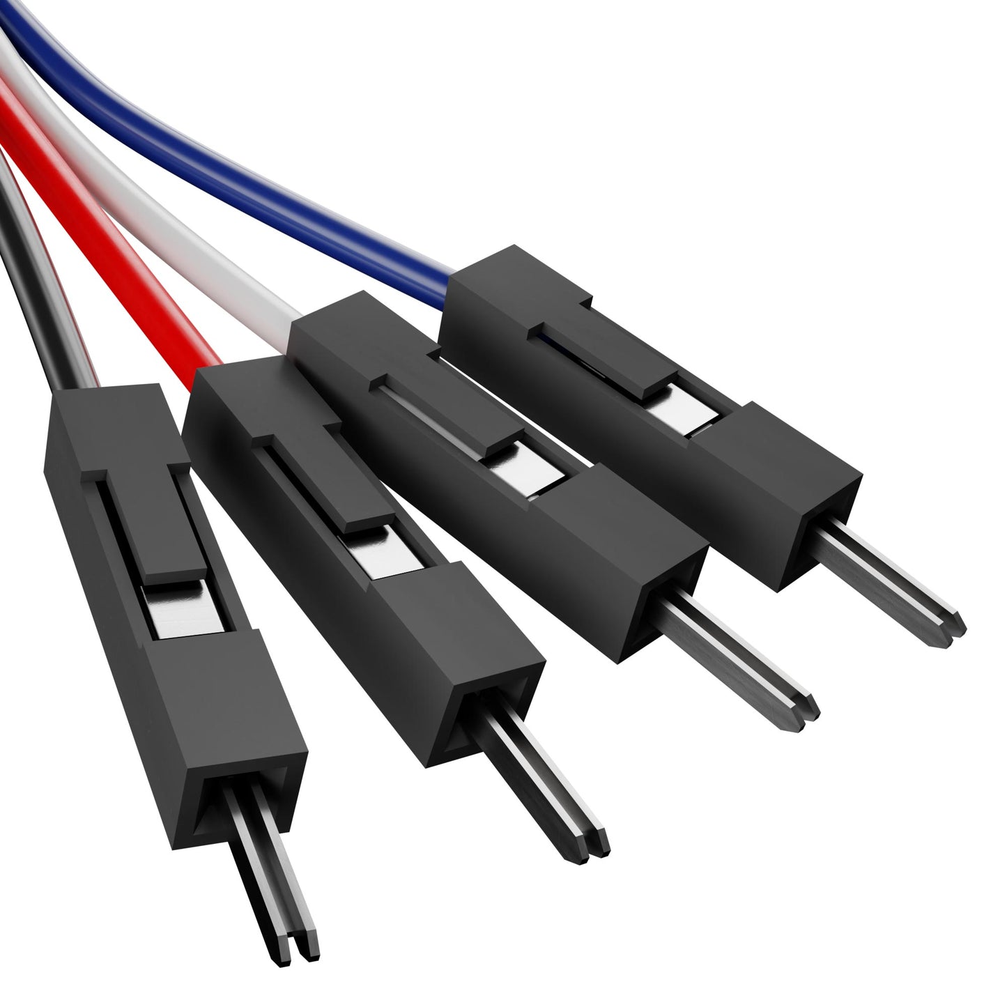 Encoder Breakout Cable (4-Pos JST XH [MH-FC] to 4 x 1-Pos TJC8 [FH-MC], 300mm Length)